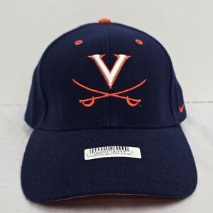 Virginia Cavaliers UVA Hat Cap Nike Team Swoosh Embroidered Strapback NWT Wool